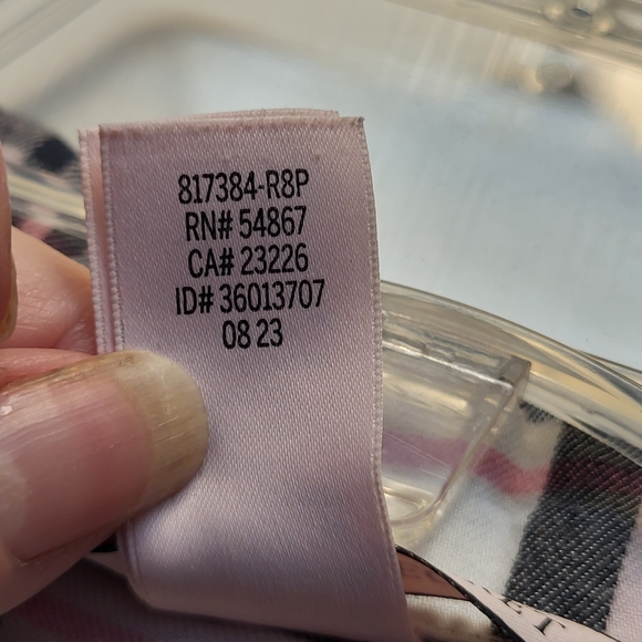 Victoria’s Secret Black & Pink Plaid Flannel Pajama Set - Size XS Short - Picture 6 of 6